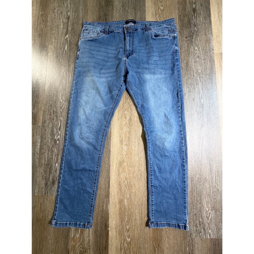Kenneth Cole Tapered Fit Jeans Mens 40x32 Blue Medium Wash Denim Pants
